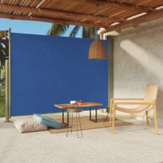 Greatstore kék behúzható oldalsó terasznapellenző 220 x 300 cm