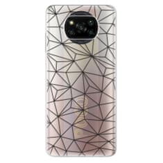 iSaprio Abstract Triangles 03 - black szilikon tok Xiaomi Poco X3 Pro / X3 NFC