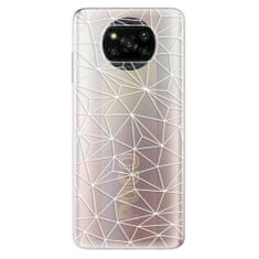 iSaprio Abstract Triangles 03 - white szilikon tok Xiaomi Poco X3 Pro / X3 NFC