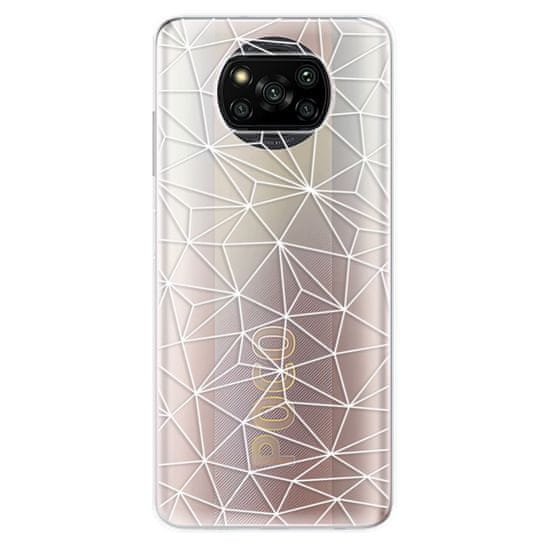 iSaprio Abstract Triangles 03 - white szilikon tok Xiaomi Poco X3 Pro / X3 NFC