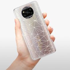 iSaprio Abstract Triangles 03 - white szilikon tok Xiaomi Poco X3 Pro / X3 NFC