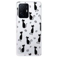 iSaprio Cat pattern 05 - black szilikon tok Xiaomi 11T / 11T Pro