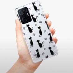 iSaprio Cat pattern 05 - black szilikon tok Xiaomi 11T / 11T Pro