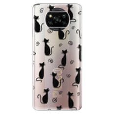 iSaprio Cat pattern 05 - black szilikon tok Xiaomi Poco X3 Pro / X3 NFC