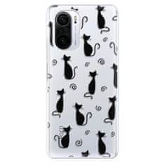 iSaprio Cat pattern 05 - black szilikon tok Xiaomi Poco F3