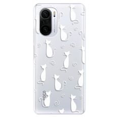 iSaprio Cat pattern 05 - white szilikon tok Xiaomi Poco F3