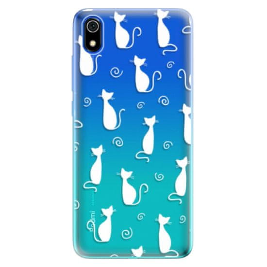 iSaprio Cat pattern 05 - white szilikon tok Xiaomi Redmi 7A