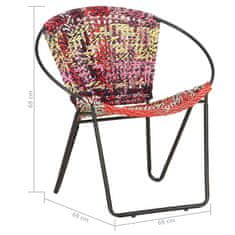 shumee többszínű kör alakú Chindi szövet szék