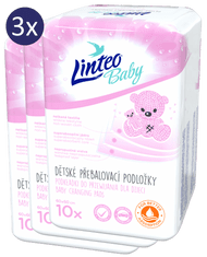 LINTEO Baby pelenkázó alátét 60x60 cm, 3x10 db