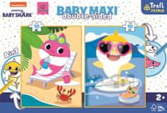 Trefl Kétoldalas puzzle Baby Shark BABY MAXI 2x10 darab