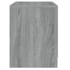 Greatstore szürke-sonoma színű forgácslap éjjeliszekrény 45x34,5x44,5 cm