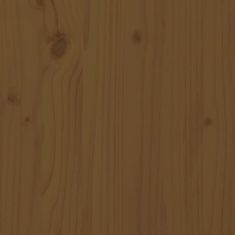 shumee mézbarna tömör fenyőfa kutyaágy 55,5x53,5x60 cm