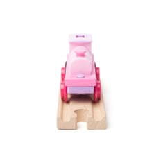 Bigjigs Rail elektromos mozdony Strong Pink