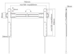 MAX TV állvány slim MTM7335F