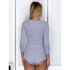 Factoryprice Női fűzős bodysuit POETA világosszürke PL-BO-4296.03_259027 S