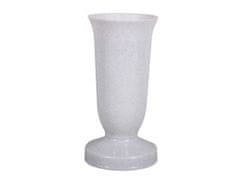 Temetői váza KALICH nehéz műanyag gránit d12x24cm
