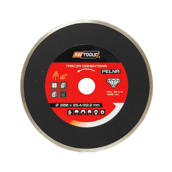 shumee AWTOOLS DIAMOND BLADE 180x25,4-22,2 / TELJES