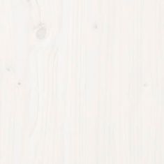 shumee fehér tömör fenyőfa istálló stílusú ajtó 90x1,8x214 cm