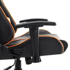 Vidaxl fekete és narancssárga műbőr gamer szék 20508