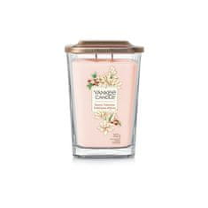 Yankee Candle Négyzet alakú nagy illatgyertya Snowy Tuberose 552 g