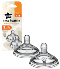 Tommee Tippee Tartalék cumik C2N gyors áramlású 6+ 2 db