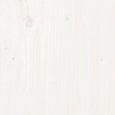 Greatstore fehér gyerek tömör fenyőfa ágykeret 70 x 140 cm