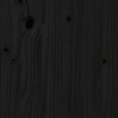Greatstore fekete tömör fenyőfa gumiabroncstartó állvány 63x40x180 cm