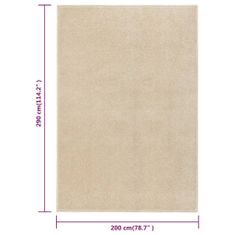 shumee bézs rövid szálú szőnyeg 200 x 290 cm