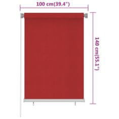 Greatstore piros kültéri HDPE roló 100 x 140 cm