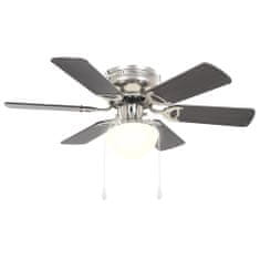 Greatstore díszes mennyezeti ventilátor lámpával 82 cm sötétbarna