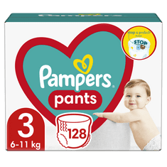 Pampers Bugyipelenka Pants 3-as méret, 128 db, 6kg-11kg