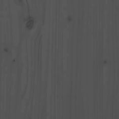 Vidaxl szürke tömör fenyőfa könyvszekrény/térelválasztó 60x30x103,5 cm 808165