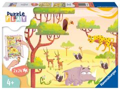 Ravensburger Puzzle & Play Safari Adventure, 2x24 darab