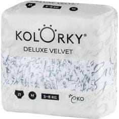 KOLORKY DELUXE VELVET Eldobható öko pelenkák bársony felülettel M (5-8 kg) 21 db