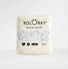 KOLORKY DELUXE VELVET Eldobható öko pelenkák bársony felülettel M (5-8 kg) 21 db