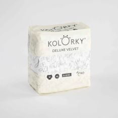 KOLORKY DELUXE VELVET Eldobható öko pelenkák bársony felülettel M (5-8 kg) 21 db