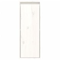 Greatstore 2 darab fehér tömör fenyőfa faliszekrény 30 x 30 x 80 cm