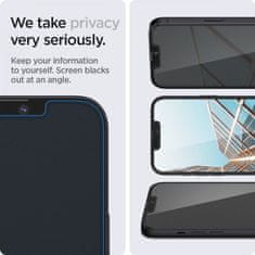 Spigen EDZETT ÜVEG SPIGEN GLAS.TR "EZ FIT" 2 CSOMAGOS IPHONE 13/13 PRO ADATVÉDELEM