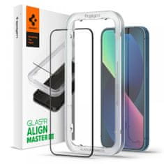 Spigen EDZETT ÜVEG SPIGEN ALM GLASS FC IPHONE 13 / 13 PRO / 14 FEKETE