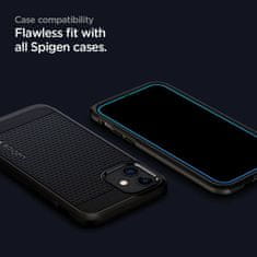 Spigen EDZETT ÜVEG SPIGEN ALM GLASS FC 2 CSOMAGOS IPHONE 12/12 PRO FEKETE