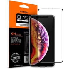 Spigen EDZETT ÜVEG SPIGEN GLASS FC IPHONE 11 PRO FEKETE