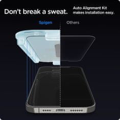 Spigen EDZETT ÜVEG SPIGEN GLAS.TR "EZ FIT" 2 CSOMAGOS IPHONE 12/12 PRO