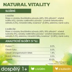 Perfect fit Natural Vitality Tasakok pulykával és csirkével felnőtt macskák számára 12× (6×50 g)