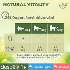 Perfect fit Natural Vitality tengeri halas tasakok lazaccal felnőtt macskáknak 12× (6×50 g)