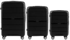 Wings PP05 3 darab Shell utazási bőröndből álló készlet, M/L/XL fekete