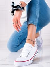 Amiatex Női tornacipő 89425 + Nőin zokni Gatta Calzino Strech, fehér, 38