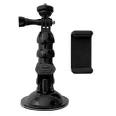 MG Suction Cup sport kamera tartó + telefon adapter, fekete