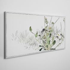 COLORAY.HU Vászonkép Virágos levelek virágok 100x50 cm