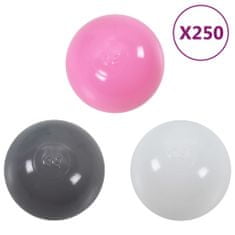 Vidaxl többszínű gyerekjátszósátor 250 labdával 190x264x90 cm 3107735