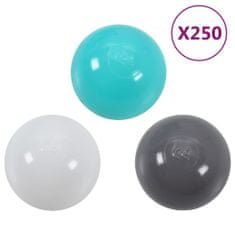 Greatstore 250 db-os színes labdakészlet babamedencéhez